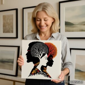 Interconnected Minds Tree Art