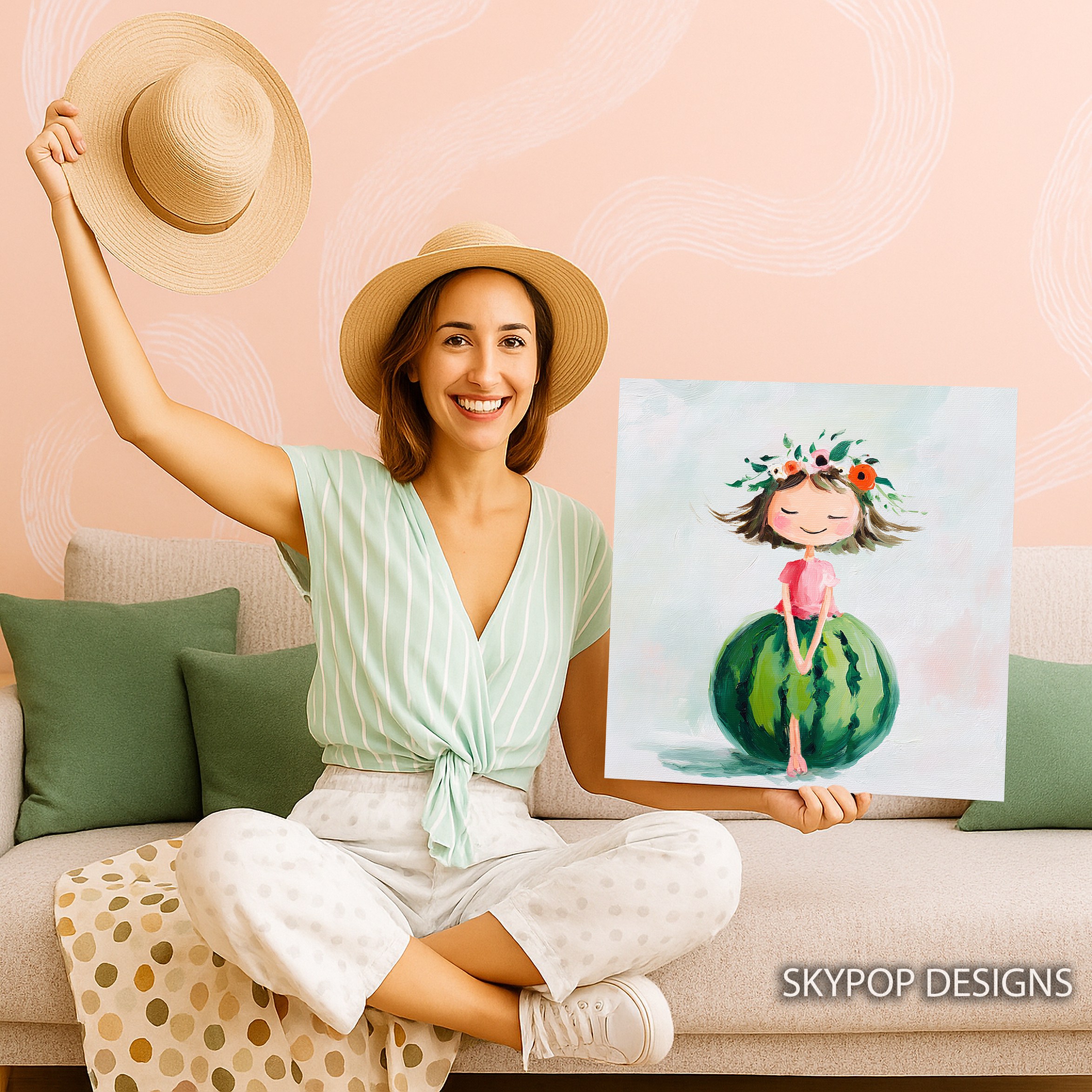 9.jpg Watermelon Girl Art