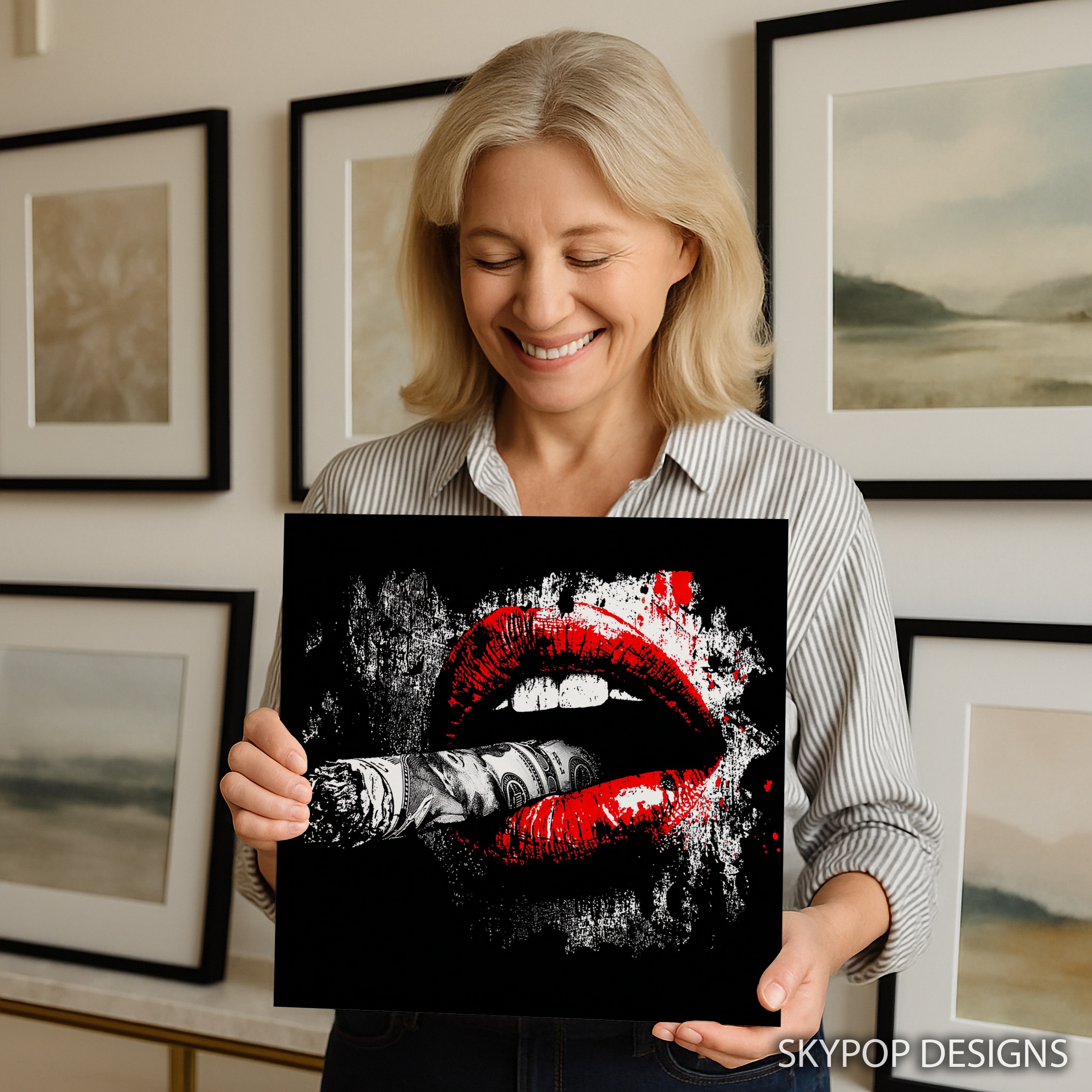 9.jpg Money Lips Art