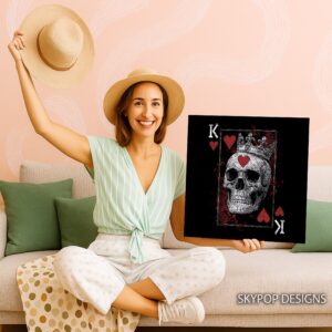 King of Hearts Skull Art