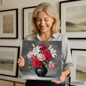 Red Rose Bouquet Art