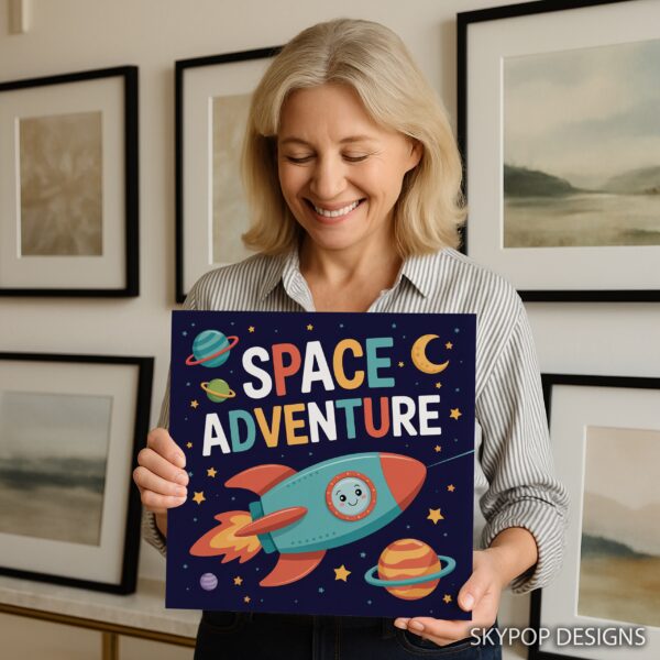 Space Adventure Rocket Art