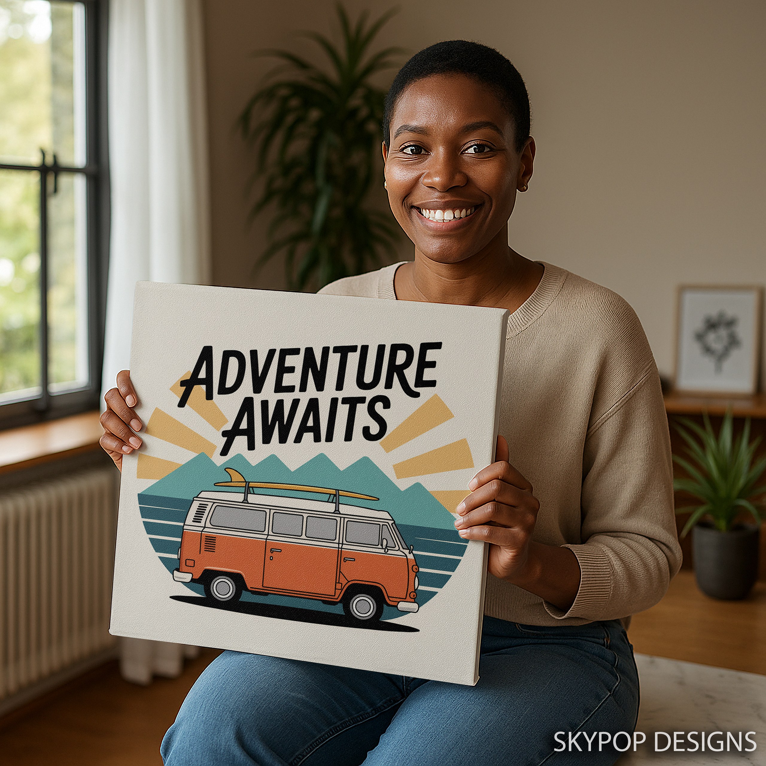 9.jpg Retro Adventure Van Art