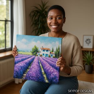 Lavender Field Art