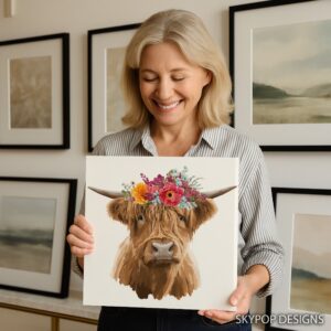 Highland Cow Art