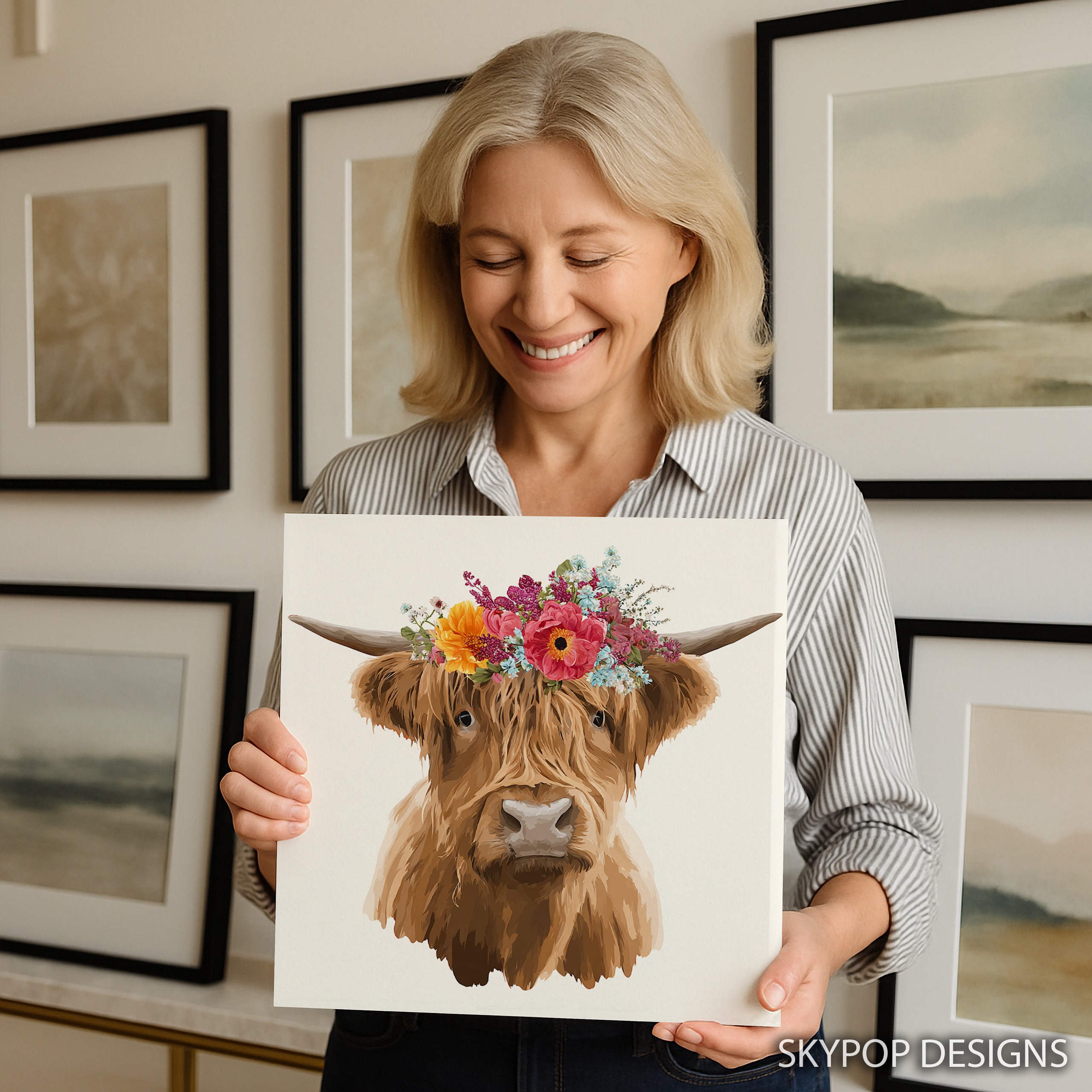 9.jpg Highland Cow Art