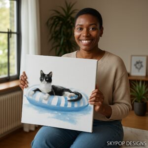 Cat on Float Art