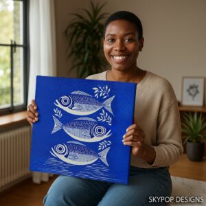 Blue Fish Art
