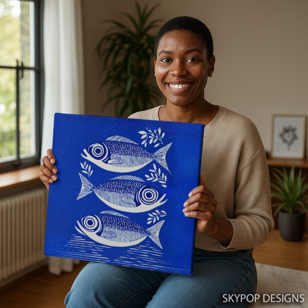 Blue Fish Art