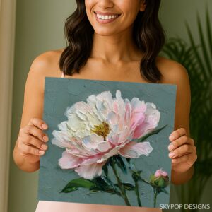 Peony Bloom Art