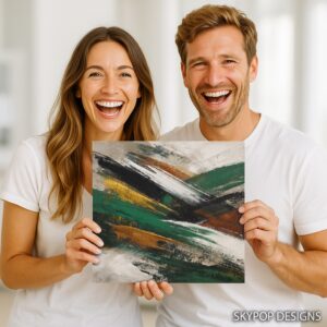 Dynamic Brushstrokes Art