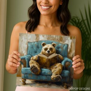 Bear Reading Art
