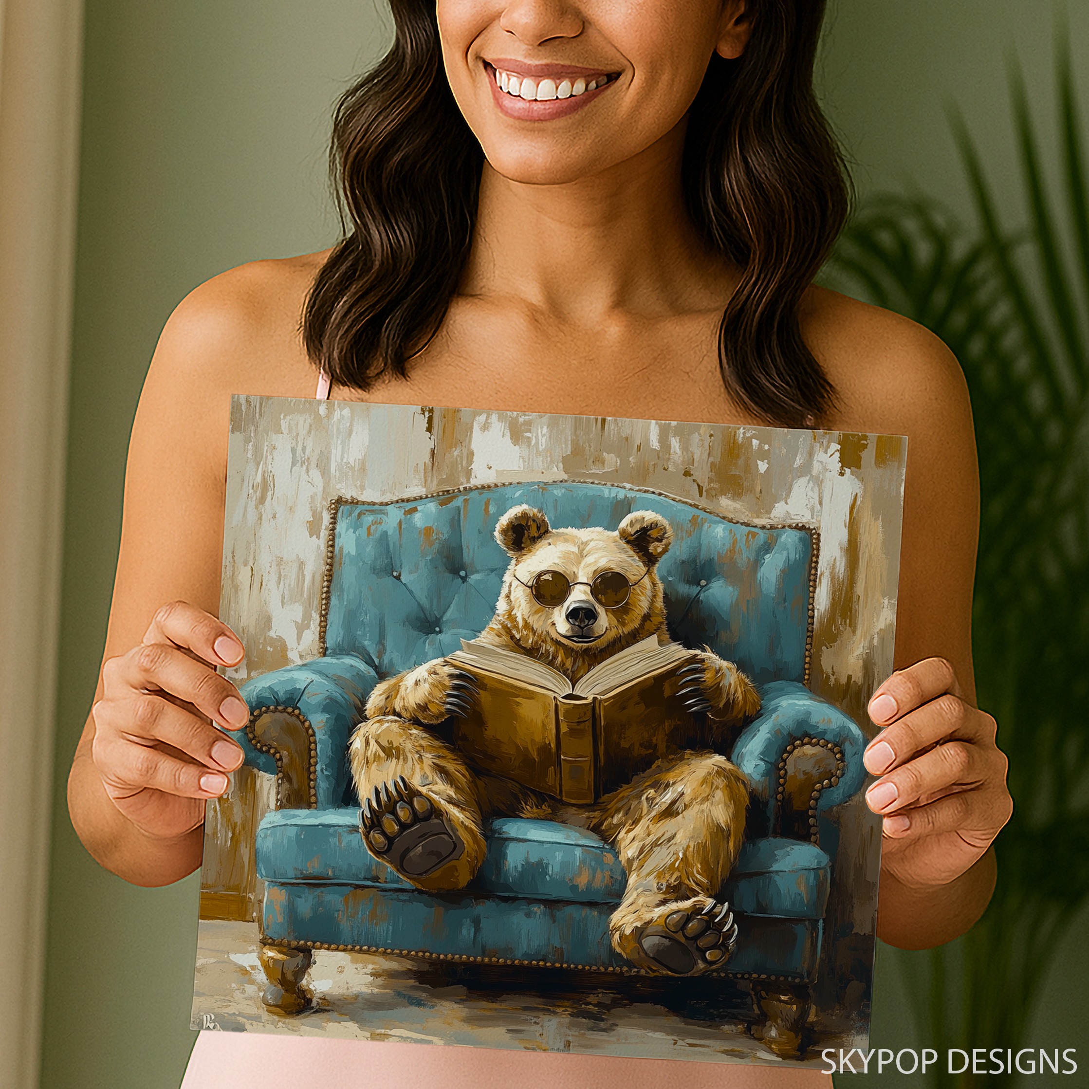 9.jpg Bear Reading Art