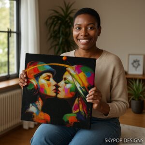 Colorful Kiss Art