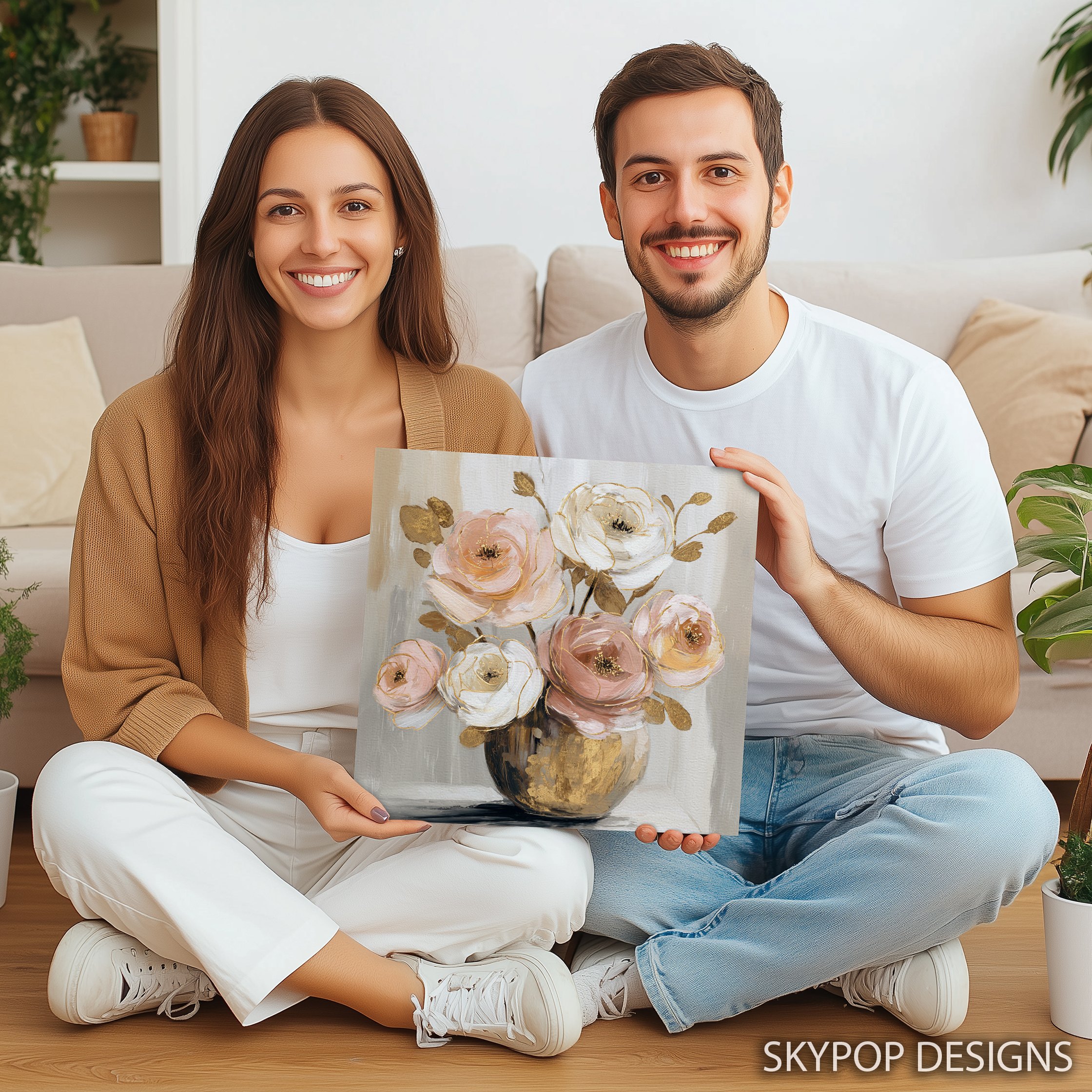 9.jpg Blush and Gold Floral Art
