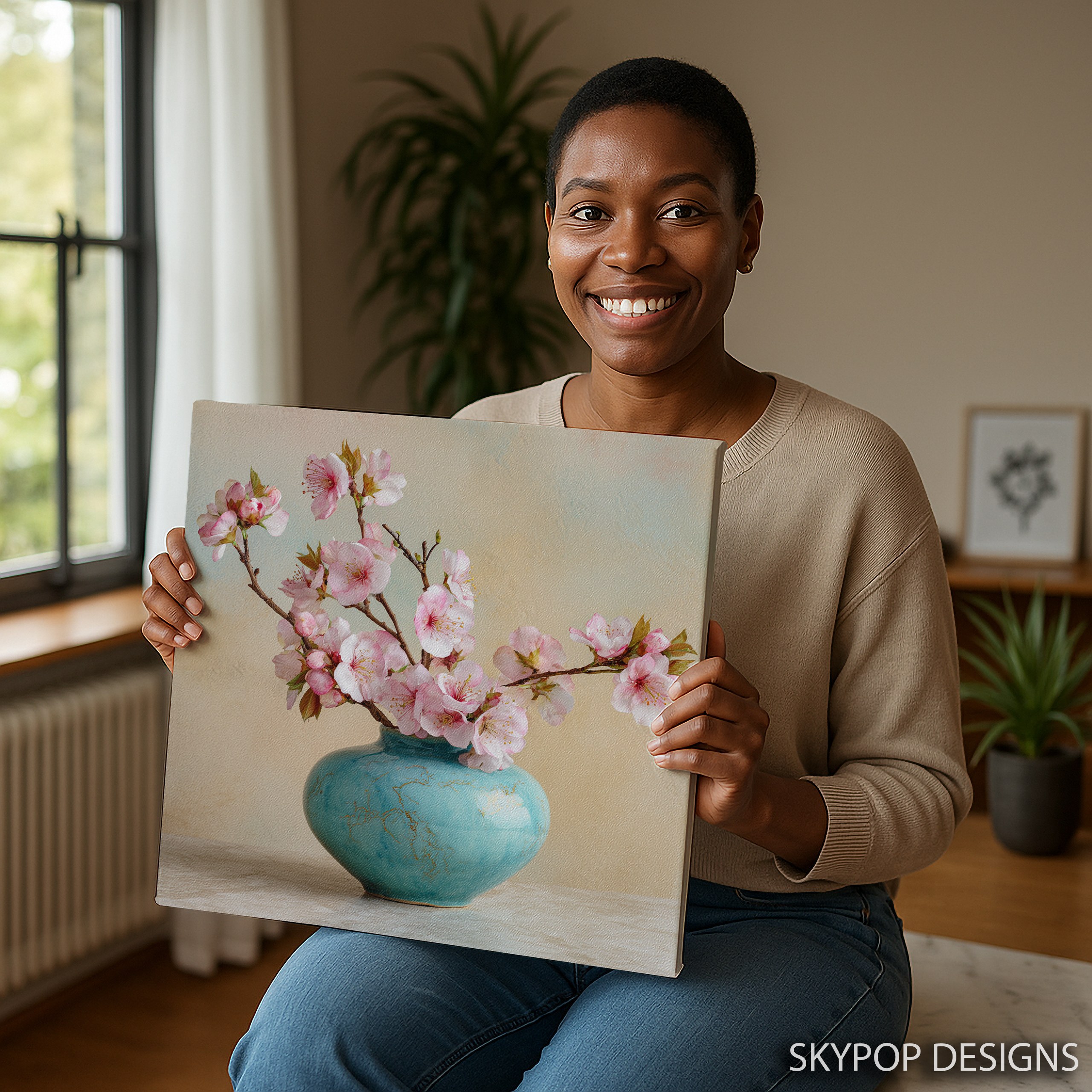 9.jpg Cherry Blossom Vase Art