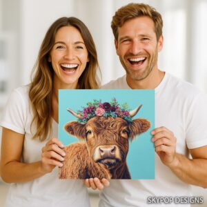 Highland Cow Art