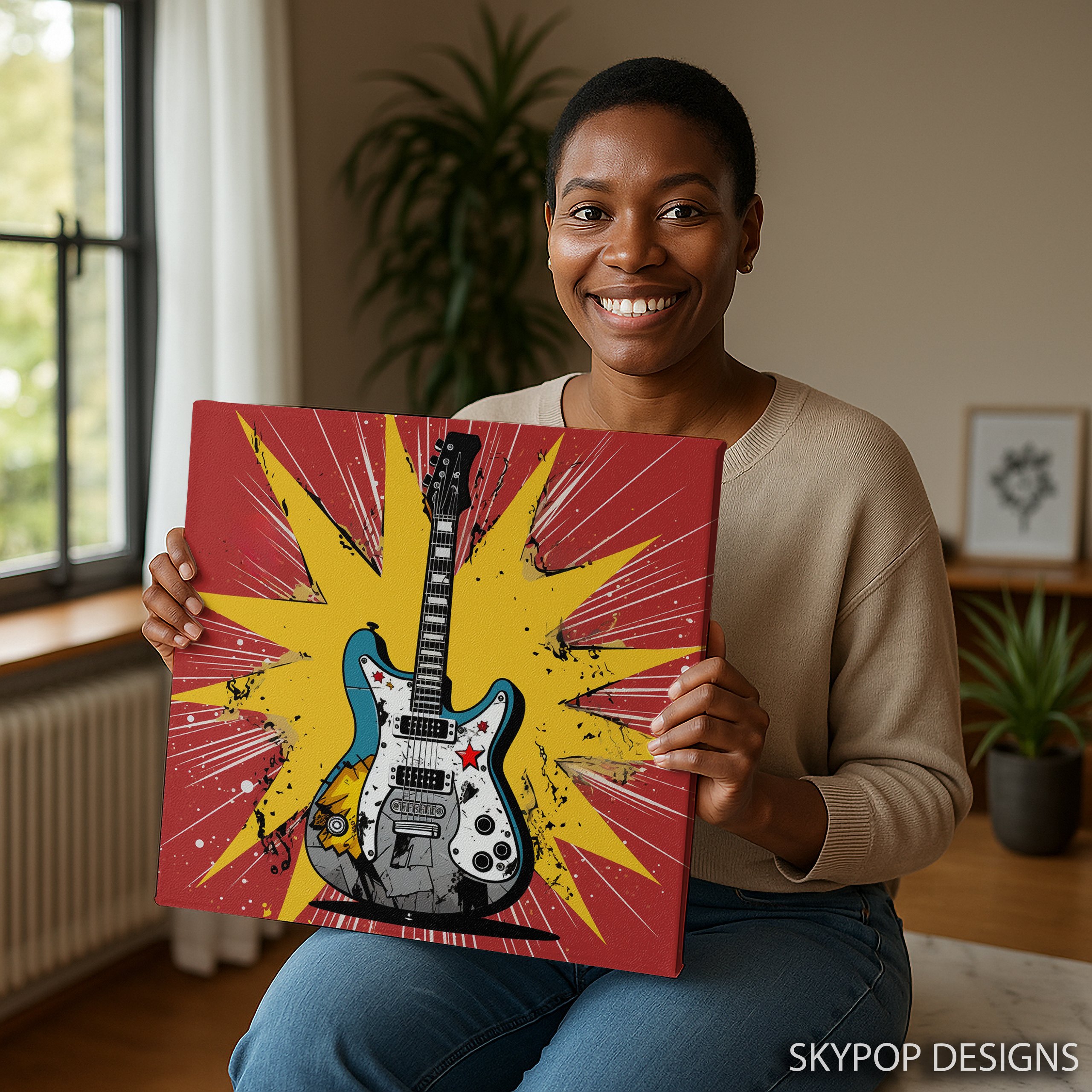 9.jpg Electric Guitar Explosion Art