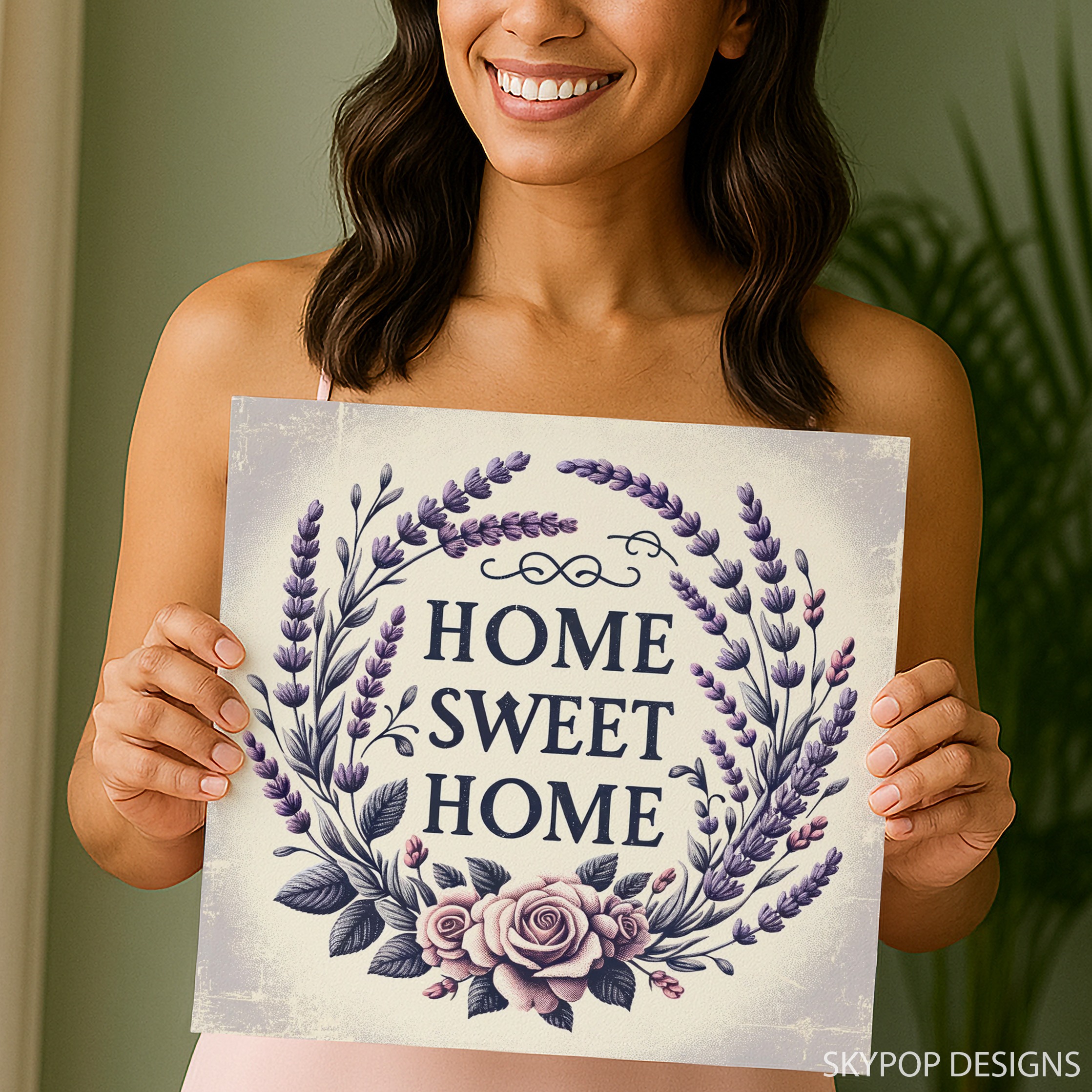 9.jpg Lavender Home Sweet Home Art