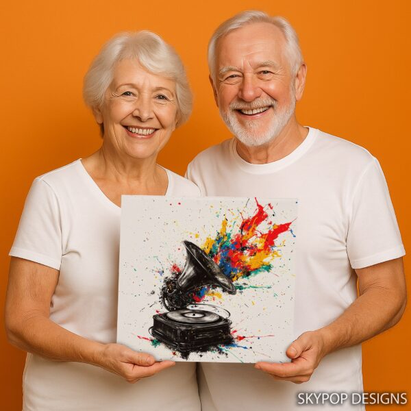 Gramophone Explosion Art