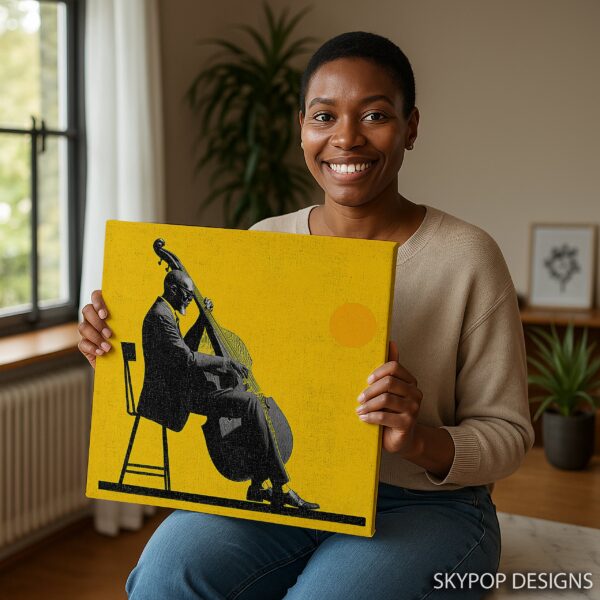 Jazz Bass Player Art