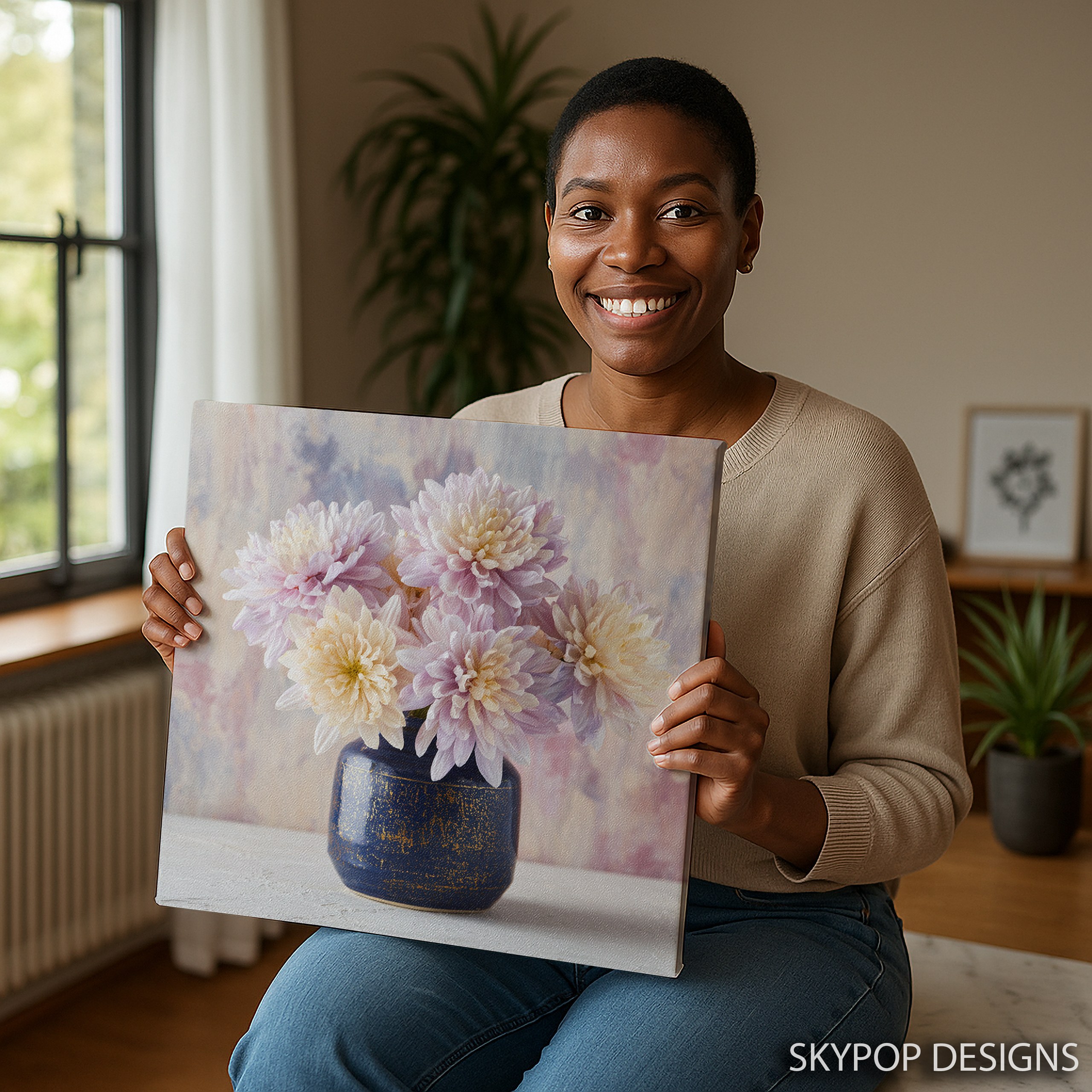9.jpg Pastel Chrysanthemum Art