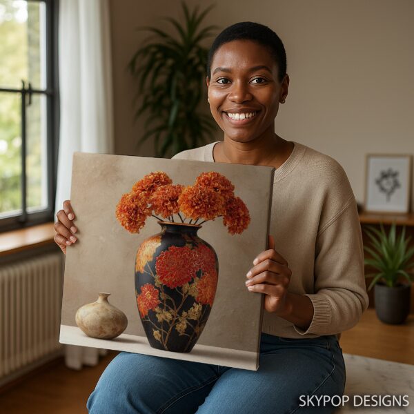Marigold Vase Art