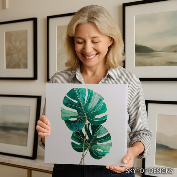 Monstera Leaf Art