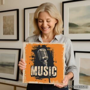 Vintage Microphone Art