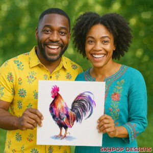 Colorful Rooster Art