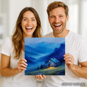 Mountain Cabin Serenity Art