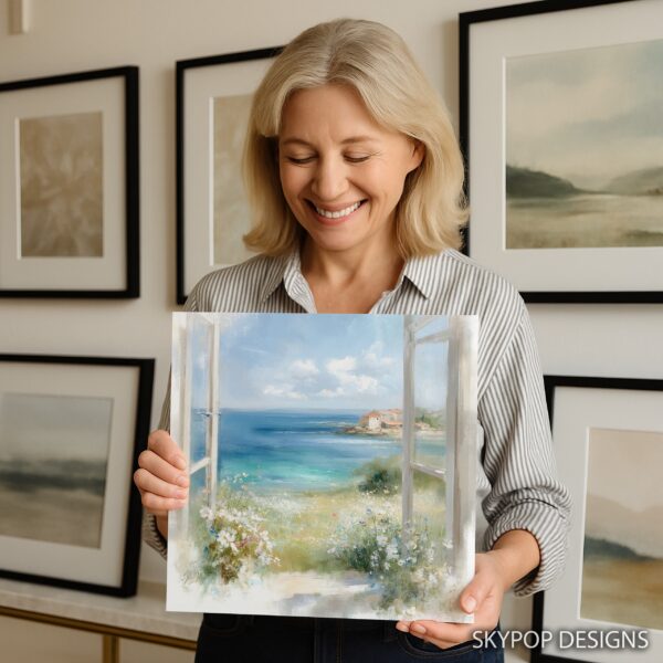 Seaside Window View Art