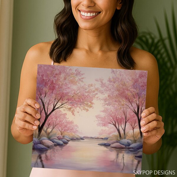 Cherry Blossom Stream Art