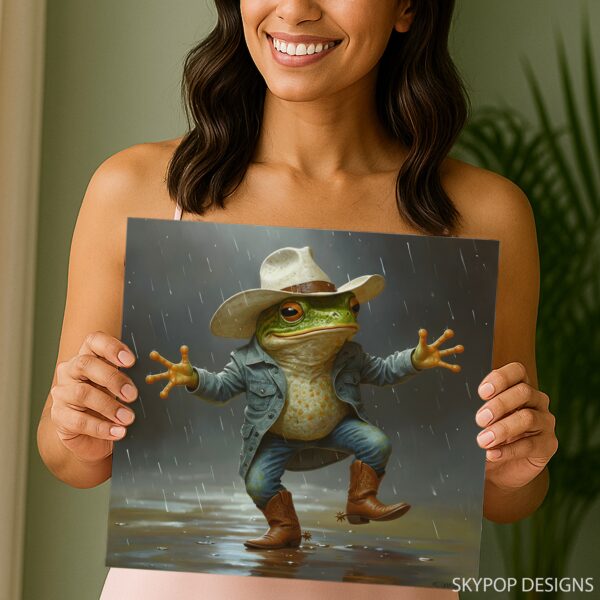 Cowboy Frog Art