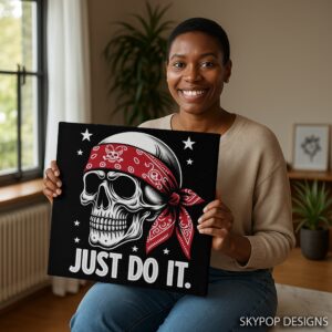 Motivational Pirate Skull Art