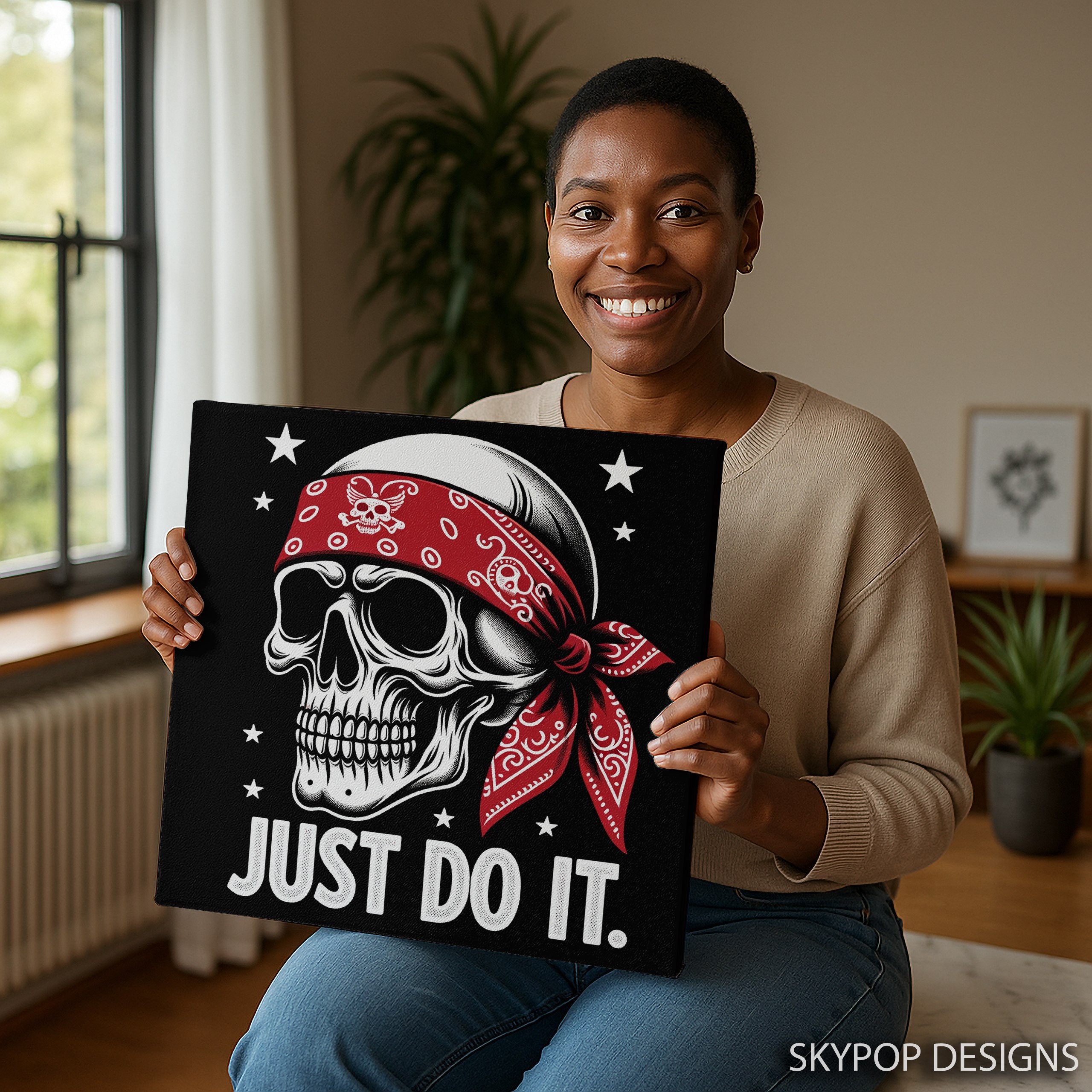9.jpg Motivational Pirate Skull Art