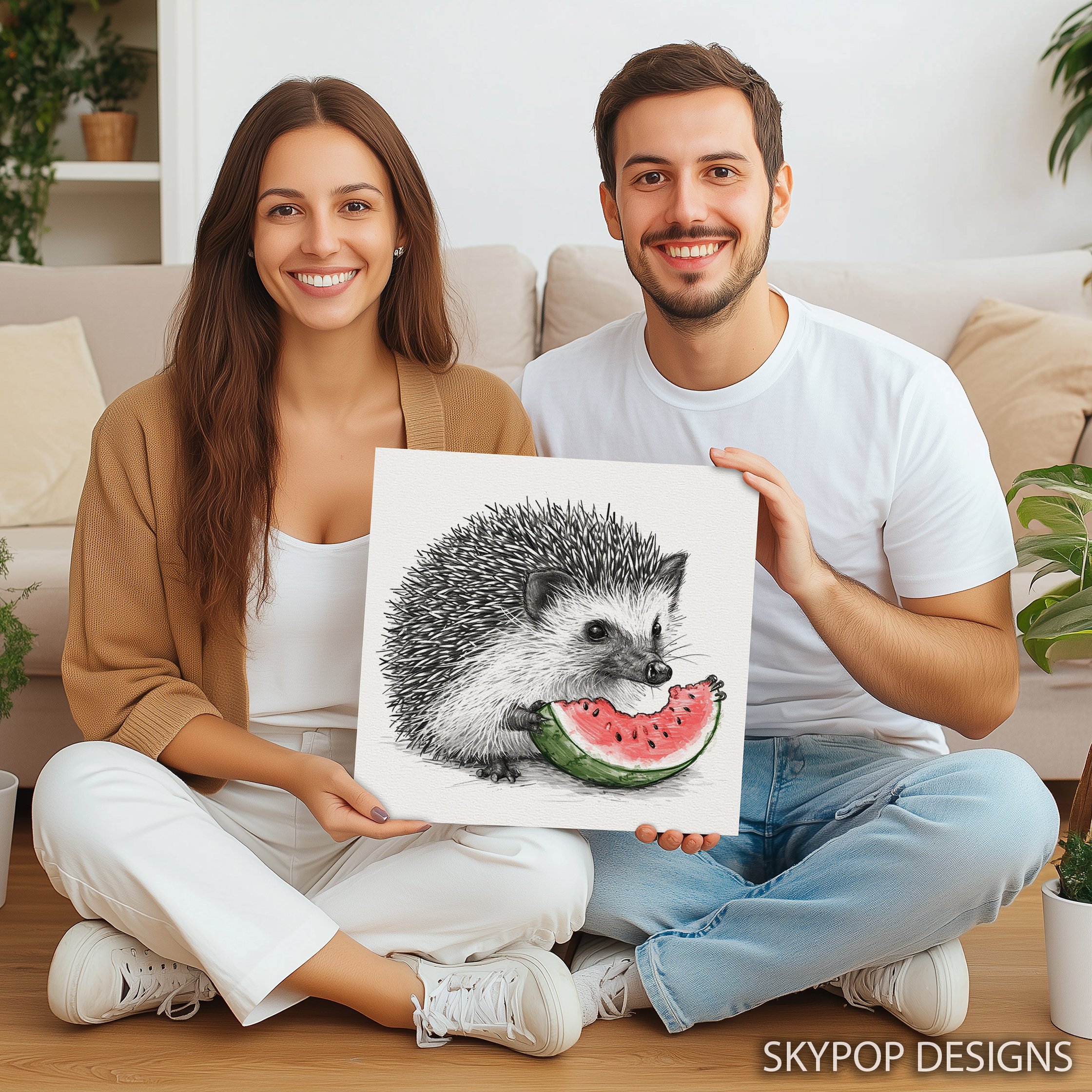 9.jpg Hedgehog Wall Art