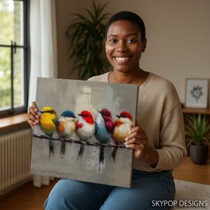 Colorful Birds Art