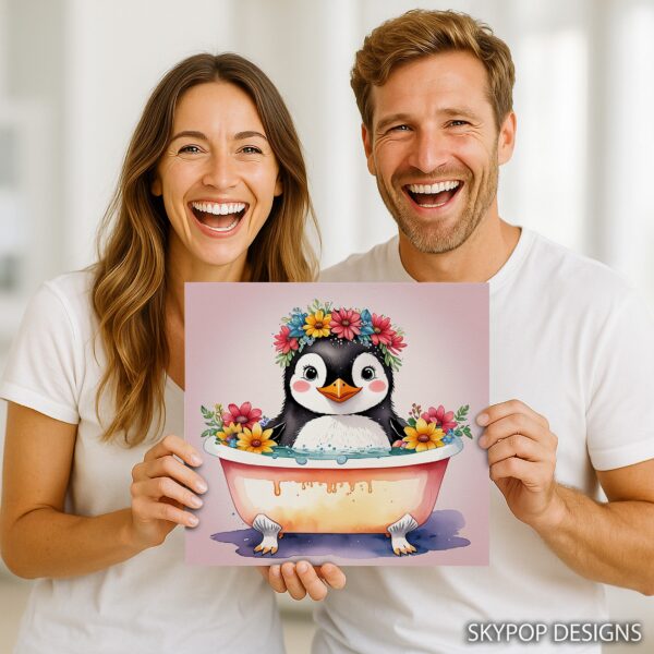 Penguin Bath Art
