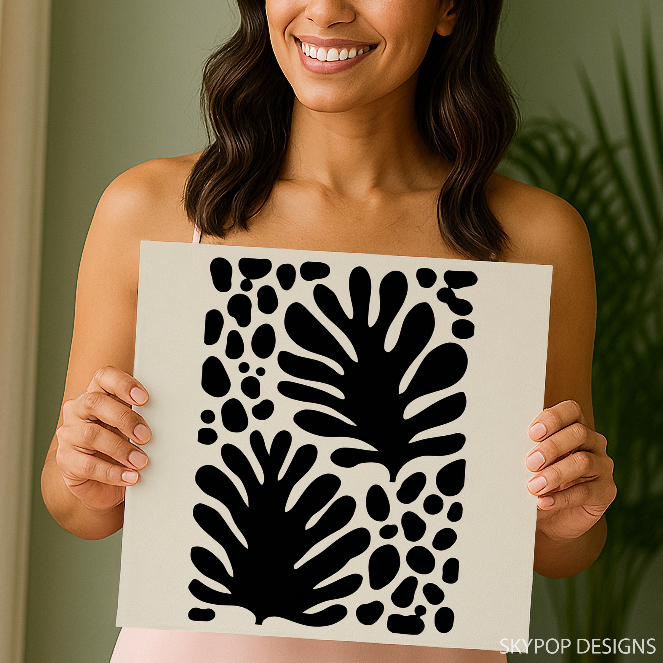 9.jpg Tropical Leaf Silhouette Art