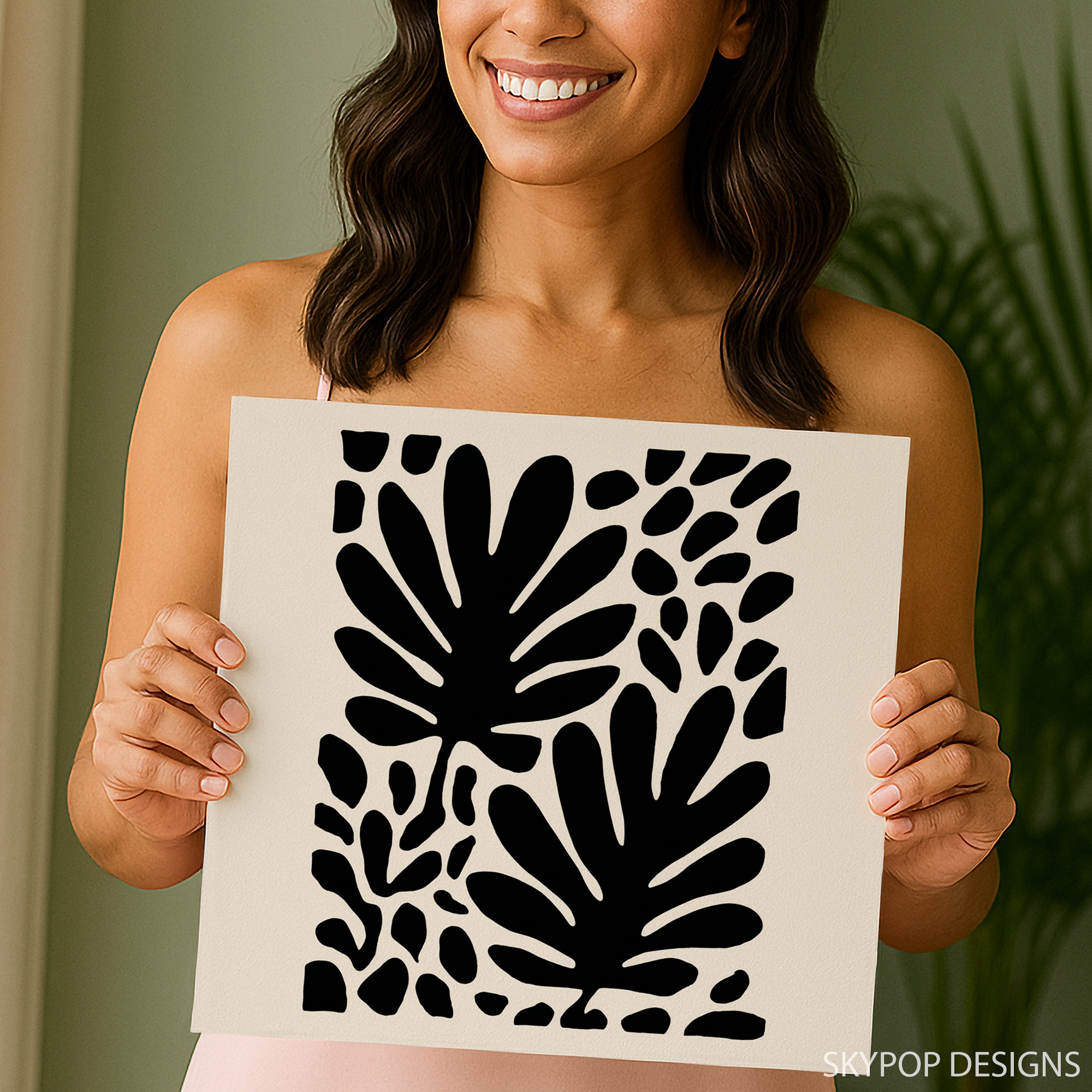 9.jpg Modern Leaf Silhouette Art