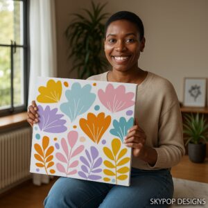 Colorful Floral Abstract Art