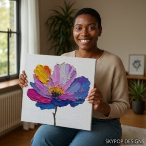 Vibrant Flower Art