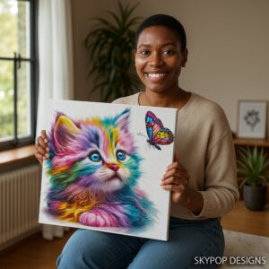 Rainbow Cat Art