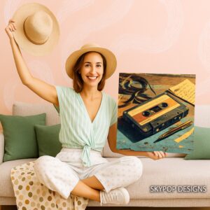Retro Cassette Tape Art