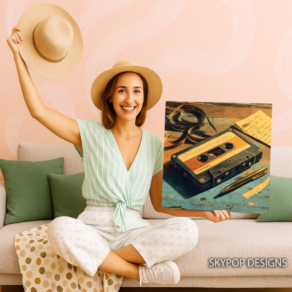 Retro Cassette Tape Art