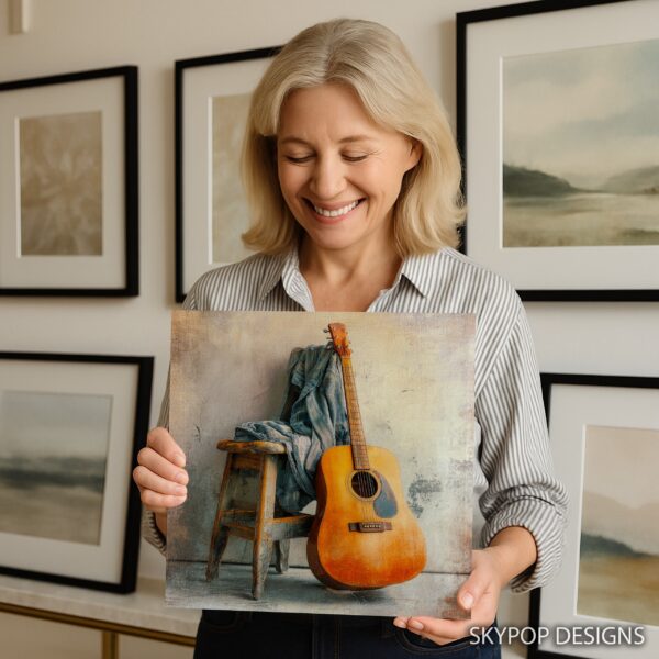 Rustic Guitar Melody Art
