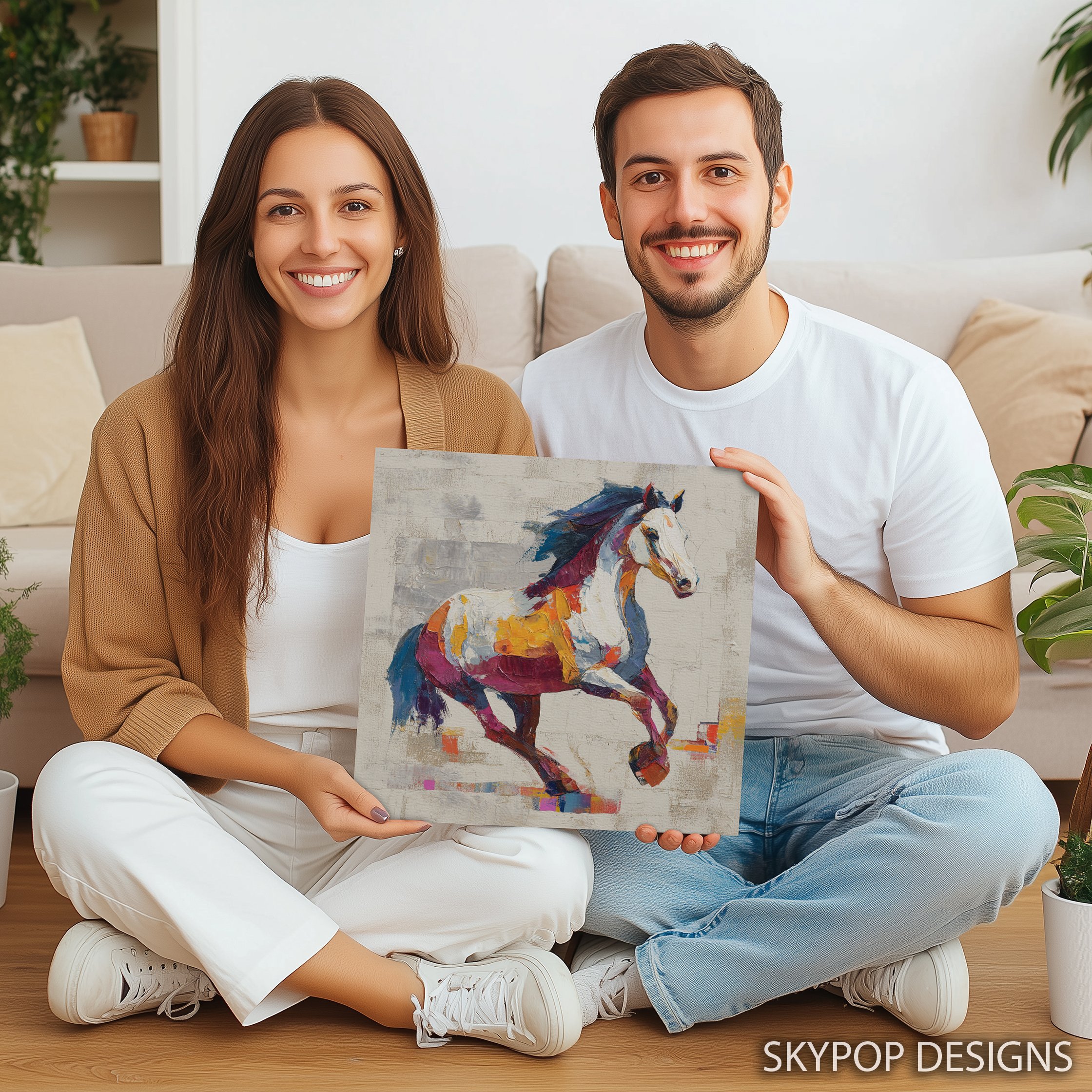 9.jpg Colorful Horse Art