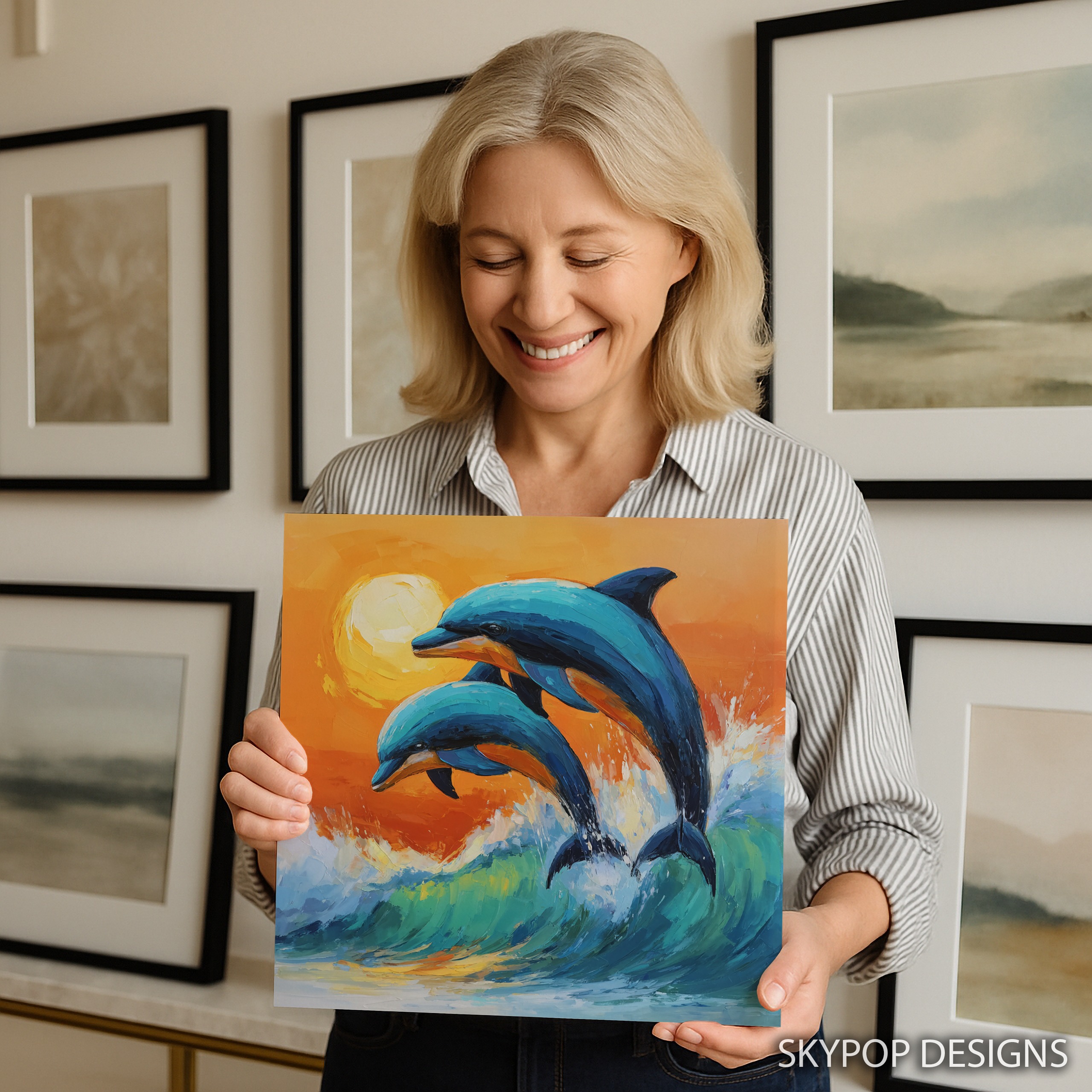 9.jpg Dolphin Art