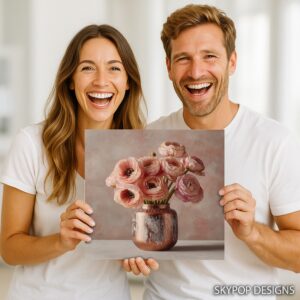 Blush Ranunculus Art